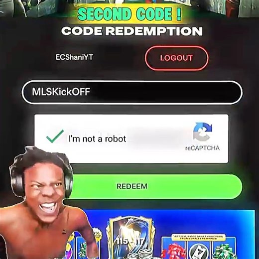 2x Redeem Codes ‼️❤️‍🔥( Free Messi )