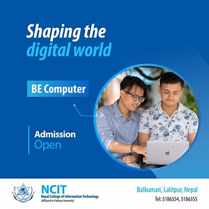𝐀𝐃𝐌𝐈𝐒𝐒𝐈𝐎𝐍 𝐎𝐏𝐄𝐍 𝐟𝐨𝐫 𝐁𝐄 𝐂𝐨𝐦𝐩𝐮𝐭𝐞𝐫! Discover limitless possibilities in the world of technology with NCIT College. 𝐀𝐩𝐩𝐥𝐲 𝐍𝐨𝐰: https://forms.gle/51FQuTf3nip4ncos6 Join us at NCIT College to harness the power of cutting-edge technologies, hands-on projects, and expert guidance that will set you on the path to becoming a tech leader. #NCIT #NCITcollege #nepalcollegeofinformationtechnology #NCITbachelor #BBA #BCA #BEIT #BESoftware #BEComputer #BECivil #bachelorprograms 