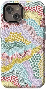 Casely iPhone 15 Phone Case | Color Me Happy | Pattern Colorblock Case Compatible with MagSafe