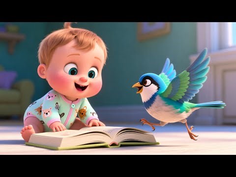 Baby Sparrow Book Dance 🐦📚💃 | Fun Learning Song for Kids | Preschool Educational Video