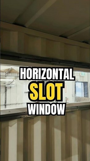 Installing Horizontal Slot Window #shippingcontainer #windowinstallation #horizontalwindow
