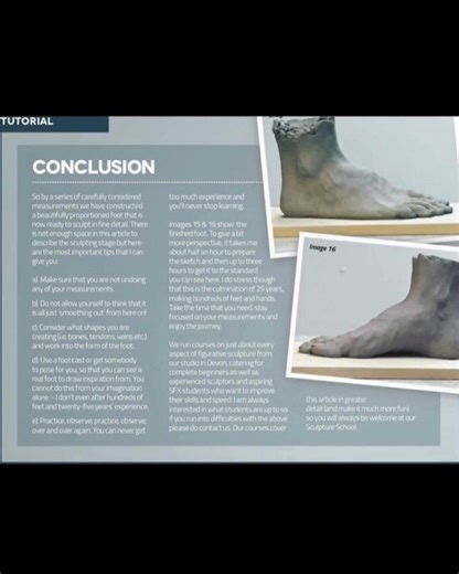 1.1K views | THROWBACK THURSDAY - Sculpting a Human Foot The foot is...