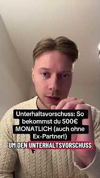 Unterhaltsvorschuss: So bekommst du 500€ monatlich (auch ohne Ex-Partner)! #bürgergeld #jobcenter