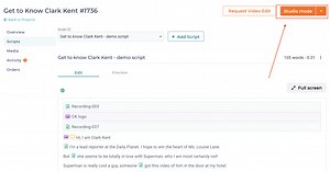 Studio Teleprompter Settings