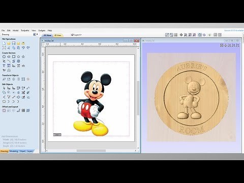 How to turn a 2D picture into a 3D model for a CNC Machine. Basic 3D modeling on Vectric Aspire