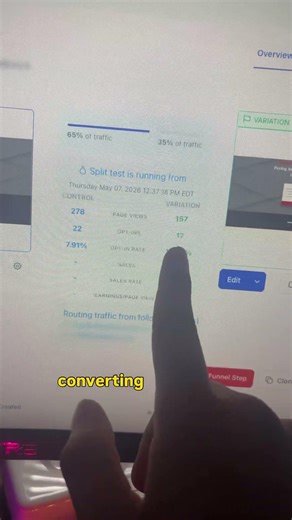 37% conversion rate increase with a simple split test…