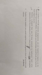 QuestionAs a certified MATLAB associate programmer, you are r... | Filo