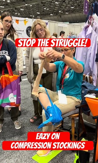 1.4M views · 2.5K reactions | Stop the Struggle! Easy On, Compression Stockings | Adaptive Equipment & Caregiving Corner | Facebook