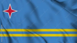 Aruba flag waving looping footage Full 4K (3840 x 2160) Realistic Aruba Flag Looping background. Looping Closeup Full 4K (3840 x 2160) footage. Aruba country flags Full 4K. March 18
