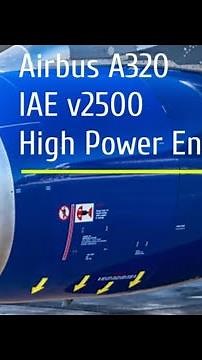 Airbus A320 Engine going through a High power assurance test and Acceleration/Deceleration check