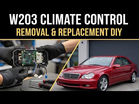 W203 Climate Control Removal & Replacement DIY | Mercedes C-Class Heater/AC Unit