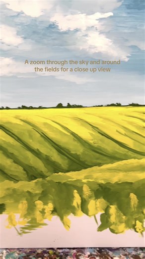 Mouth Painting: Golden Fields