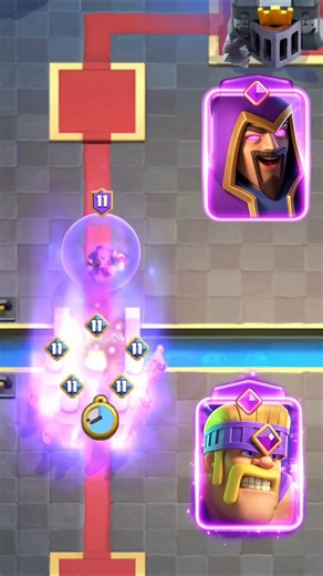 Evo Wizard vs Evo Barbarians #clashroyale