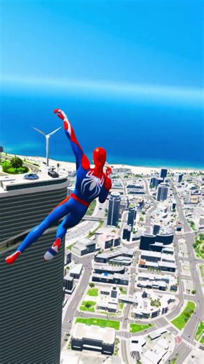 GTA 5 Spiderman Epic Jumps Compilation(GTA V Fails Funny Moments)