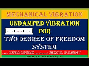 MV61 Undamped 2 Degree of Freedom System (DOF) ! Two Mass and Two Spring only No Dashpot #vibration