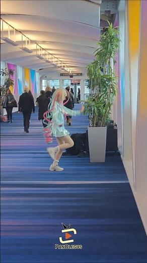 Girl in Anime Cosplay Dancing for a Viral TikTok Video! #shorts