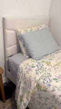 Amazon Twin Upholstered Bed Frame Review | Easy Assembly, Soft Headboard & Small Room Friendly