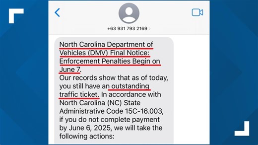 Verify: Does the NC DMV alert you about traffic ticket fines, and if not, then who does?