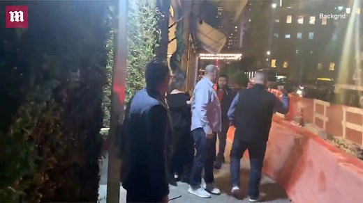 Anwar Hadid arrives at Bella's party with girlfriend Dua Lipa