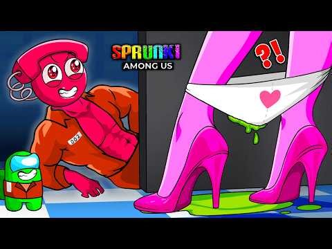 Among Us escapes Sprunki PINKI Gets Pranked Tele's in Squid Game 3 | Among Us Animation