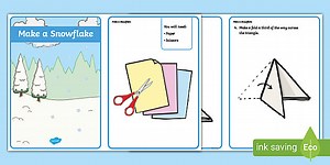 How to Make a Paper Snowflake Craft Instructions