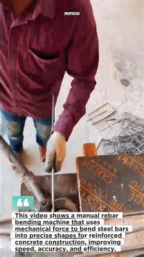 Manual Rebar Bender Fast Steel Forming #Construction #Engineering #Tools