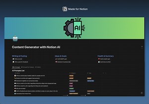 Content Generator with Notion AI