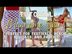 Macrame Skirt / Beach Macrame Skirt/ Holiday Macrame Skirt / Summer Macrame Skirt/ Beginner Frendly
