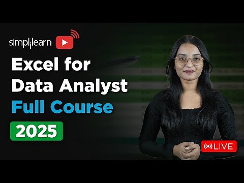 Excel For Data Analysis Full Course 2026 | Excel Data Analytics Tutorial For Beginners | Simplilearn