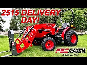 Delivery Day! NEW BRANSON 2515H compact tractor with pallet forks and bucket! TYM Tractor