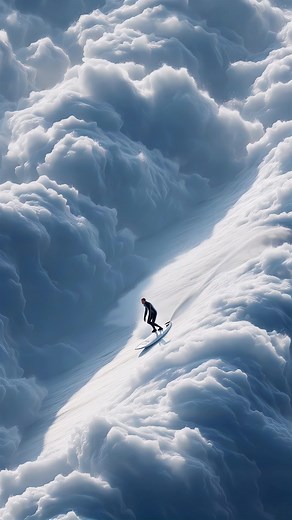 Surfer Above the Clouds: An Epic AI-Generated Adventure