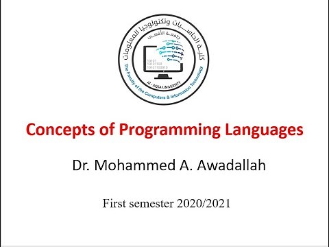 Chapter#3: Names, Bindings, & Scopes