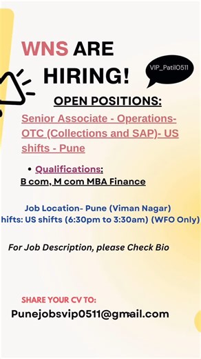 👑🇻 🇮 🇵👑 on Instagram: "🚨Job Description O2C Collection- Good understanding of Order to Cash cycle, strong experience in customer collection, working experience in GETPAID tool and SAP will be a plus Functional knowledge: First point of contact for client engagement / escalation management. Identify and work towards improvements projects resulting in process efficiencies Collectors: Voice calling Dispute Management Customers account Reconciliation Customer Query Resolution Customer Account 