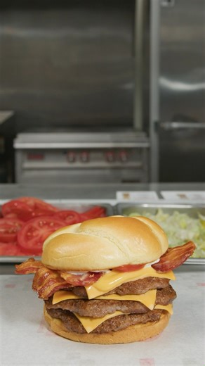 triple baconzilla just stomped into your feed. you're welcome🍔 | Checkers and Rally's