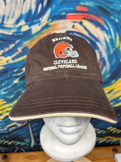 Distressed Cleveland Browns Hat Brown Dad Cap NFL Football Cap Adjustable Cotton Hat - Etsy