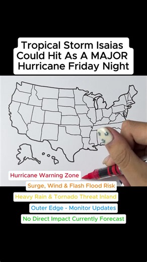 Tropical Storm Isaias forecast to become hurricane — Gulf Coast warnings