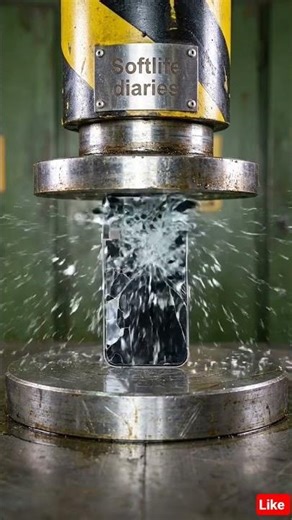 Smartphone Crushing Under Hydraulic Press 😱 Glass Shatter ASMR
