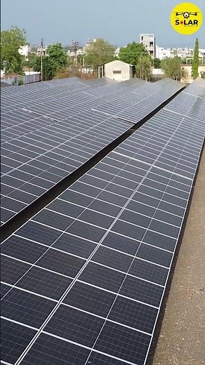 1 Megawatt Ground Mount Solar Power Plant Installation | Aerial View | Drone View