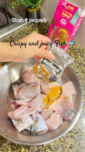 How to wash fish properly and Marinate Fish || How To Marinate Fish and fry #shorts #ytshorts