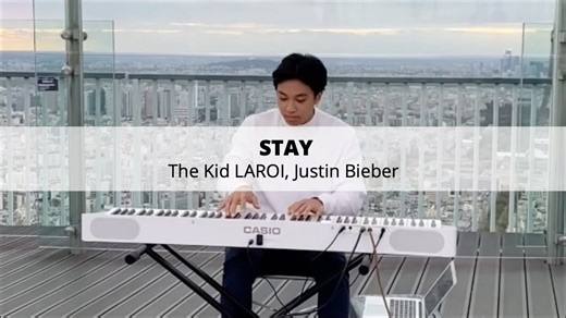 STAY - The Kid LAROI | Piano Cover on the Montparnasse Tower