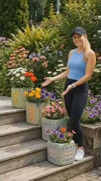 Creative DIY Concrete Ideas That Will Transform Your Garden! 🌺✨ #diy