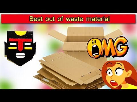 Beautiful african Terracotta mask using cardboard home decorated african mask out of waste material