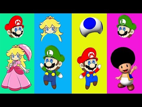 Toad Is Missing One Piece – Help Toad Complete His Look with Mario, Luigi and Princess Peach | Funny