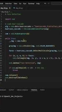 Day-02 OpenCV Face Detection 🤖👾
