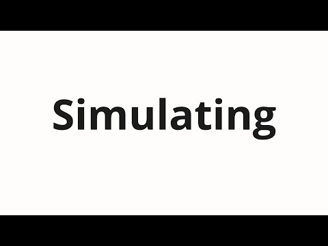 How to pronounce Simulating