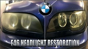 BMW E46 Headlight Removal And Restoration Process