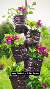 How to make A plant 🪴 Pot Tower / Best pot for plants 🪴 / pot for plants 🪴 | Trees Plants Info
