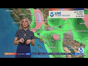 Heavy rain has moved out of the Los Angeles area, for now