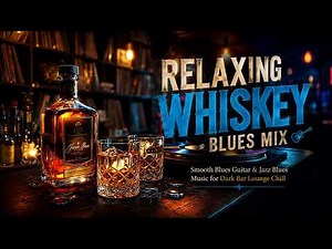 Relaxing Whiskey Blues Mix | Smooth Blues Guitar & Jazz Blues Music for Dark Bar Lounge Chill
