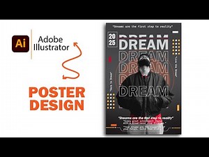 Adobe Illustrator Poster Design Tutorial | Graphic Design Full Course
